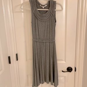 Fitted gray t-shirt dress.  Max Studio size large